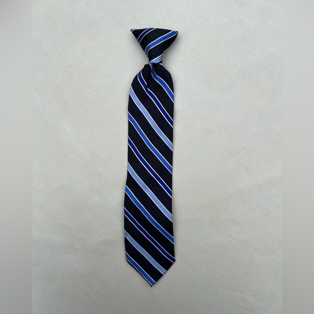 CHAPS Boys Clip on Stripe Neck Tie